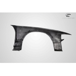 1989-1994 Nissan 240SX S13 Carbon Creations K Power Style Front Fenders (+50mm)  - 2 Piece image - 7