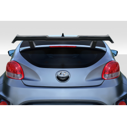 2012-2017 Hyundai Veloster Duraflex Nobo Rear Wing Spoiler - 3 Piece ( non turbo ) image - 1