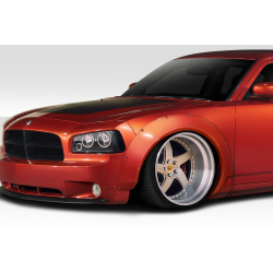 2006-2010 Dodge Charger Duraflex Novara Wide Body Front Fender Flares - 2 Piece image - 1