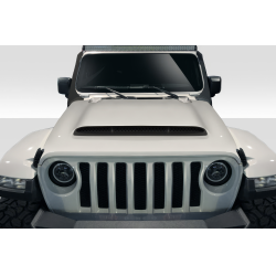 2018-2025 Jeep Wrangler JL Gladiator JT Duraflex Demon Look Hood - 1 Piece image - 1