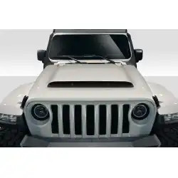 2018-2025 Jeep Wrangler JL Gladiator JT Demon Look Hood - 1 Piece image - 1