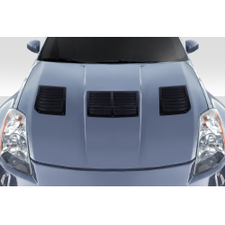 2003-2006 Nissan 350Z Z33 Duraflex GT1 Hood Vents - 3 Piece image - 1