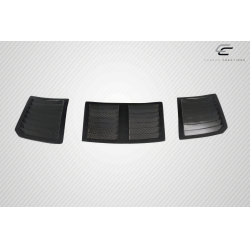 2003-2006 Nissan 350Z Z33 Carbon Creations GT1 Hood Vents - 3 Piece image - 2