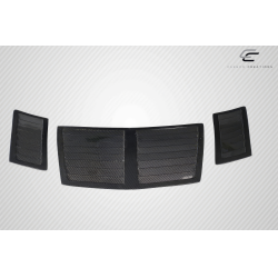2009-2020 Nissan 370Z Z34 Carbon Creations GT1 Hood Vents - 3 Piece image - 2