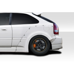 1996-2000 Honda Civic HB Duraflex MMR Rear Fender Flares  (+60mm) - 3 Piece image - 1