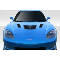 2005-2013 Chevrolet Corvette C6 GT1 Hood Vents - 3 Piece image - 3