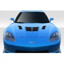 2005-2013 Chevrolet Corvette C6 GT1 Hood Vents - 3 Piece image - 1