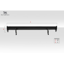 Universal BMW Duraflex GTS Look Rear Wing Spoiler - 3 Piece image - 3