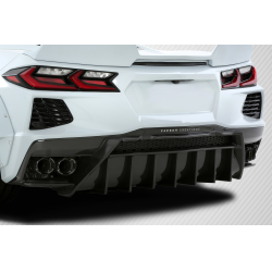 2020-2025 Chevrolet Corvette C8 Carbon Creations Gran Veloce Rear Diffuser - 1 Piece image - 2