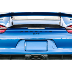 2014-2016 Porsche Cayman Carbon Creations GT4 Look Ducktail Rear Wing Spoiler - 1 Piece image - 1
