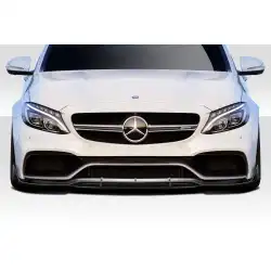 2015-2021 Mercedes C63 W205 C Speed Front Lip Under Spoiler - 1 Piece (C63 AMG Front Bumper Only) image - 1