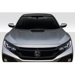 2016-2021 Honda Civic Duraflex TS 1 Hood - 1 Piece image - 1