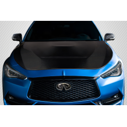 2017-2022 Infiniti Q60 Carbon Creations GTS Look Hood - 1 Piece image - 1