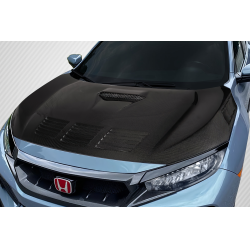 2017-2021 Honda Civic TypeR Carbon Creations EVS Hood - 1 Piece image - 2