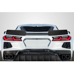 2020-2025 Chevrolet Corvette C8 Carbon Creations Gran Veloce Wicker Bill Rear Wing Spoiler - 1 Piece image - 1