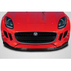 2014-2017 Jaguar F-Type Carbon Creations Max Front Lip Spoiler Air Dam - 1 Piece image - 1