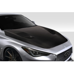 2016-2022 Infiniti Q60 Carbon Creations TS1 Hood - 1 Piece image - 2