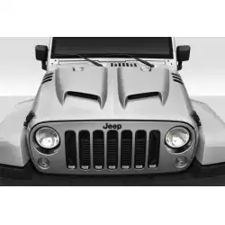 2007-2018 Jeep Wrangler JK Rage Hood - 1 Piece image - 3