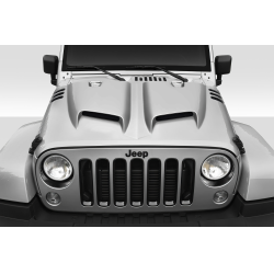 2007-2018 Jeep Wrangler JK Duraflex Rage Hood - 1 Piece image - 1