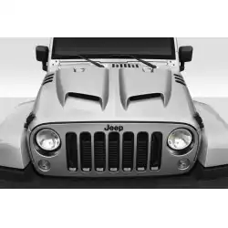 2007-2018 Jeep Wrangler JK Rage Hood - 1 Piece image - 1