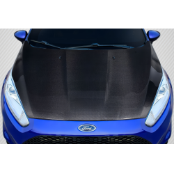2014-2019 Ford Fiesta Carbon Creations OEM Look Hood - 1 Piece image - 1