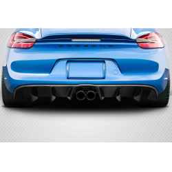2014-2016 Porsche Cayman Carbon Creations Motox Rear Diffuser - 3 Pieces image - 1