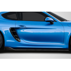 2014-2016 Porsche Cayman Carbon Creations Motox Side Skirt Rocker Panel Splitters - 2 Pieces image - 1