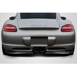 2006-2010 Porsche Cayman Carbon Creations Motox Rear Lip Spoiler Air Dam - 2 Pieces image - 1