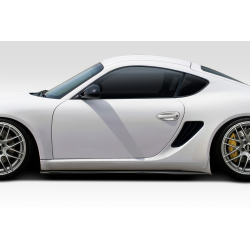 2006-2010 Porsche Cayman Duraflex Motox Side Skirt Splitters - 2 Piece image - 1