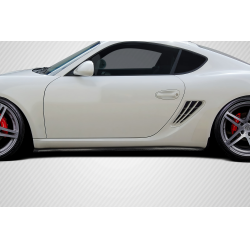 2006-2010 Porsche Cayman Carbon Creations Motox Side Skirt Rocker Panel Splitters - 2 Pieces image - 1