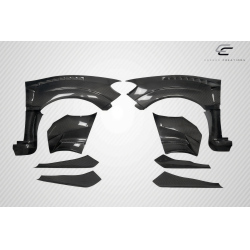 2015-2021 Subaru WRX STI Carbon Creations VRS Wide Body Front Fenders - 8 Piece image - 2