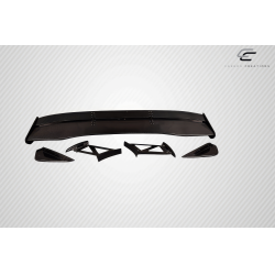 2002-2007 Mitsubishi Lancer 2003-2006 Mitsubishi Lancer Evolution 8 9 Carbon Creations VTX Trunk Lid Spoiler - 5 Piece image - 2