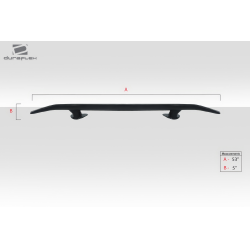 Universal Duraflex K5 Rear Wing Spoiler - 1 Piece image - 3