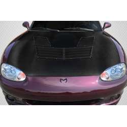1999-2005 Mazda Miata NB Carbon Creations Iceman Hood - 1 Piece image - 1