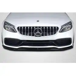 2015-2018 Mercedes Benz W205 C-Class / 2016-2018 Mercedes Benz C43 AMG Power Front Lip Spoiler Air Dam - 1 Piece image - 2