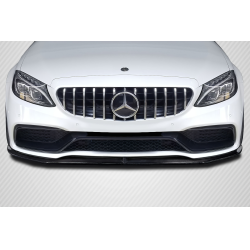 2015-2018 Mercedes Benz W205 C-Class / 2015-2018 Mercedes Benz C43 AMG Carbon Creations Power Front Lip Spoiler Air Dam - 1 Piece image - 1