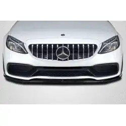2015-2018 Mercedes Benz W205 C-Class / 2015-2018 Mercedes Benz C43 AMG Power Front Lip Spoiler Air Dam - 1 Piece image - 1