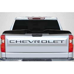 2019-2025 Chevrolet Silverado Carbon Creations Tornado Rear Tailgate Wing Spoiler - 3 Pieces image - 1