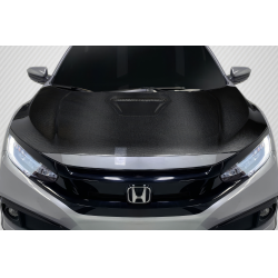 2016-2021 Honda Civic Carbon Creations Type R Look Hood - 1 Piece image - 1