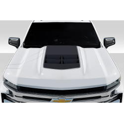 2019-2025 Chevrolet Silverado 1500 Duraflex ZL1 Look Hood - 1 Piece image - 1