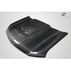 2019-2023 Chevrolet Silverado 1500 Carbon Creations ZL1 Look Hood - 1 Piece image - 4