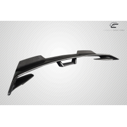2015-2023 Ford Mustang Coupe Carbon Creations Performance PP1 Wicker Rear Wing Spoiler - 1 Piece image - 6