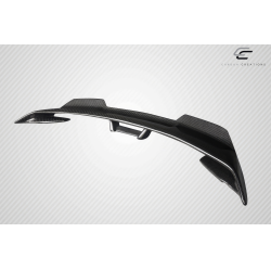 2015-2023 Ford Mustang Coupe Carbon Creations Performance PP1 Wicker Rear Wing Spoiler - 1 Piece image - 8
