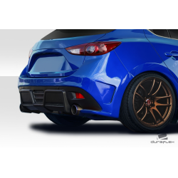 2014-2016 Mazda 3 Hatchback Duraflex KSS Rear Bumper - 1 Piece image - 3