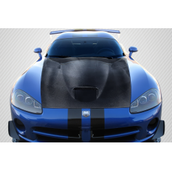 2003-2009 Dodge Viper Carbon Creations SRT Look Hood - 1 Piece image - 1