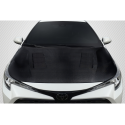 2020-2025 Toyota Corolla Hatchback / 2020-2025 Corolla Sedan Carbon Creations Velocity Hood - 1 Piece image - 1