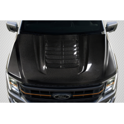 2017-2022 Ford Super Duty F250 F350 F450 Carbon Creations GT500 V2 Look Hood - 1 Piece image - 1