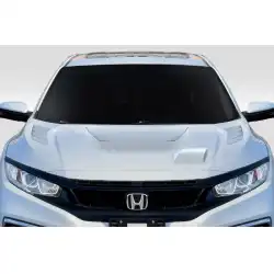 2016-2021 Honda Civic Time Attack Hood - 1 Piece image - 1