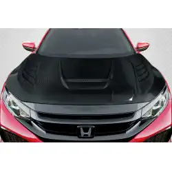 2016-2021 Honda Civic Time Attack Hood - 1 Piece image - 1