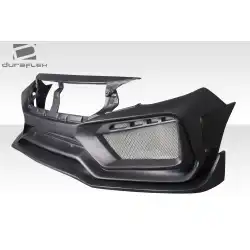 2016-2021 Honda Civic 4DR RBT Widebody Look Front Bumper - 1 Piece image - 4